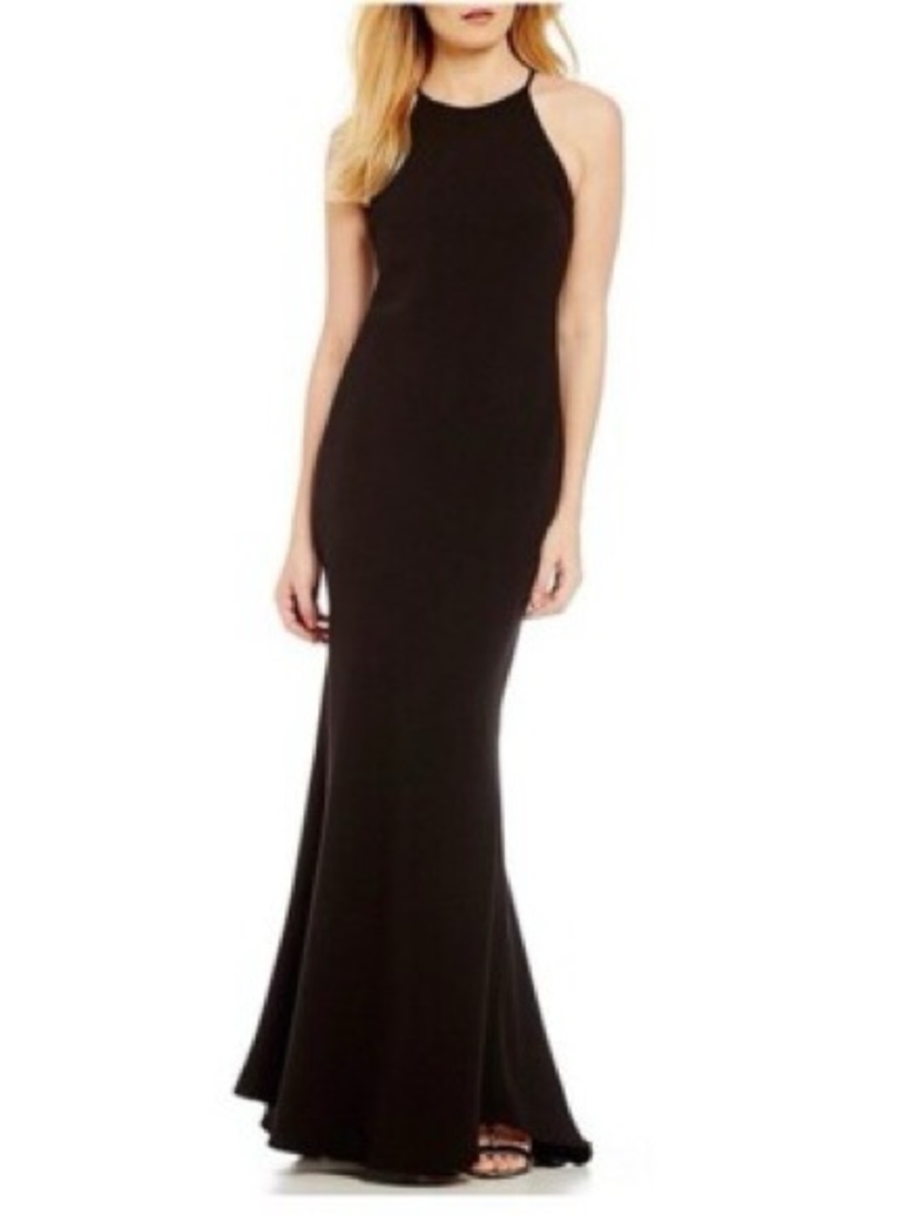Calvin Klein Black Halter-Style Maxi Dress